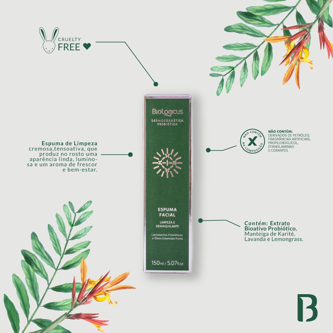 ESPUMA FACIAL ANTI AGE 150 ml - DERMOCOSMÉTICA PROBIÓTICA