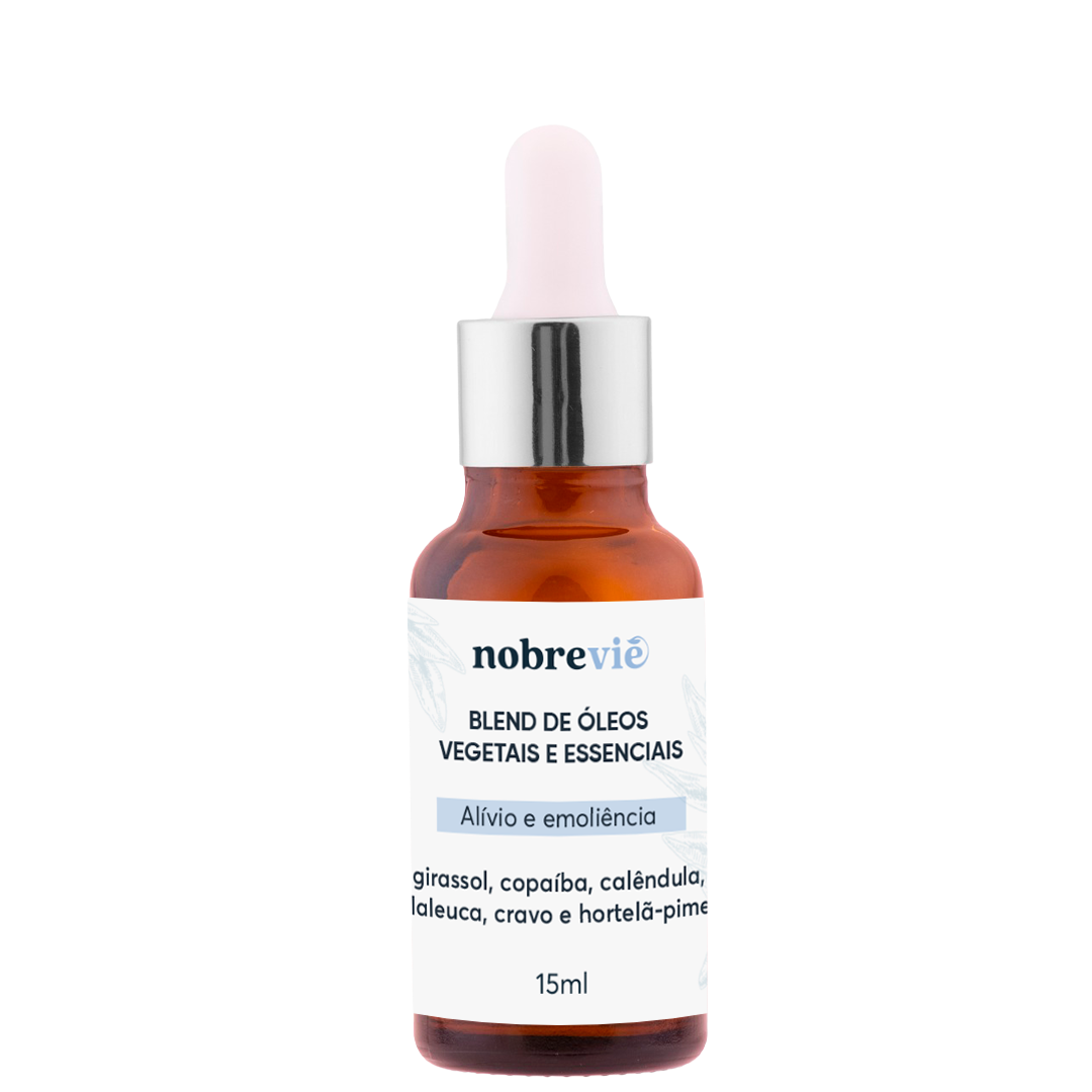 Blend de óleos vegetais e essenciais | Alívio e emoliência | Nobrevie